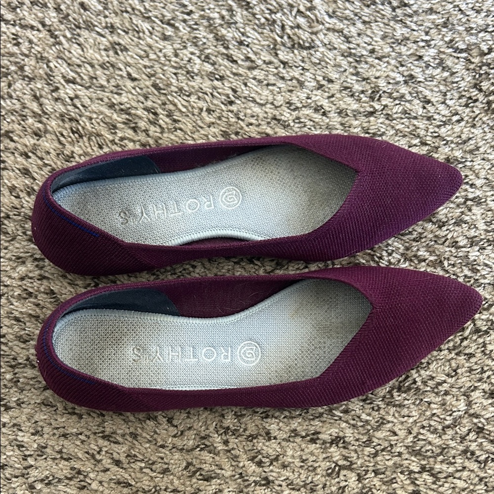 Rothy's Women's Deep Red Flats